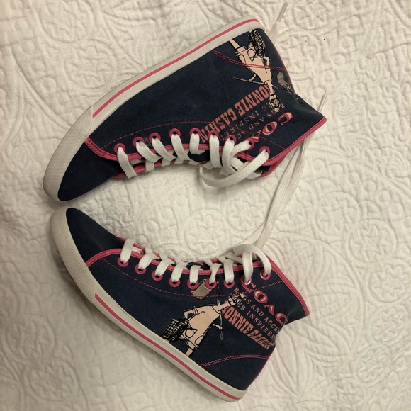 Coach Shoes - COACH Bonnie Cashin High top tennis shoe. Like new